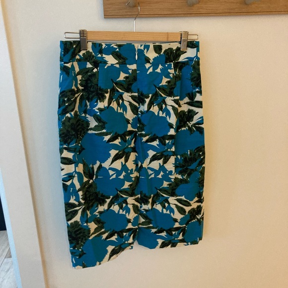 J. Crew Blue Watercolour Floral “the No. 2 Pencil” Skirt - Picture 2 of 11